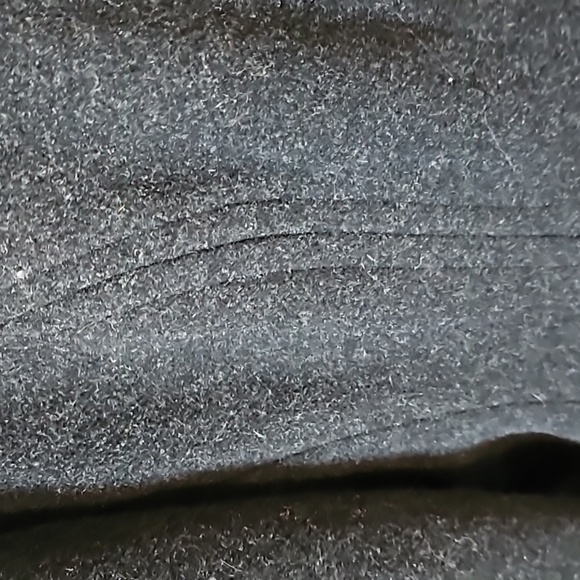 London Fog Wool Blend Black Pea Coat - Picture 8 of 12